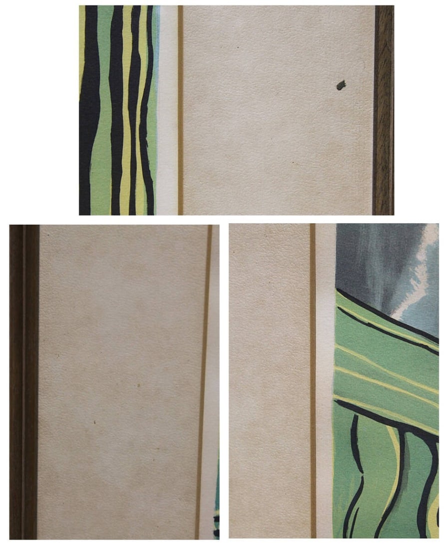 Framed Georges Braque Table de Toilette Lithograph Cubism Signed Plate - 5