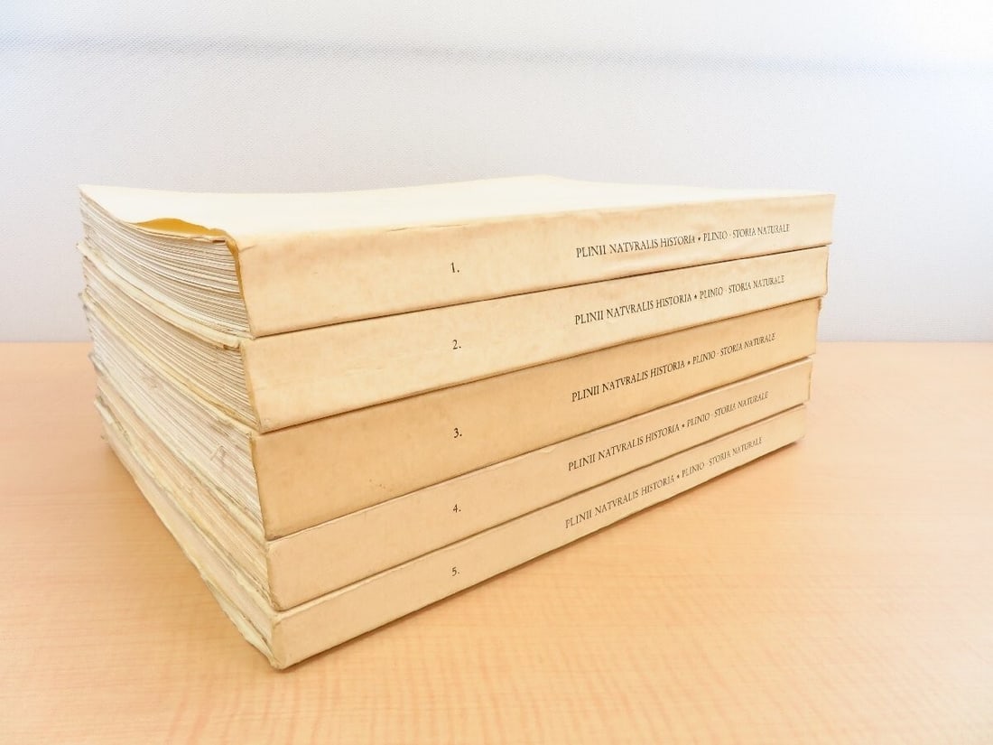 Plinio Storia Naturale 5-Volume Set, 1984-1987 Italy - Plinii Naturalis Historia - 2