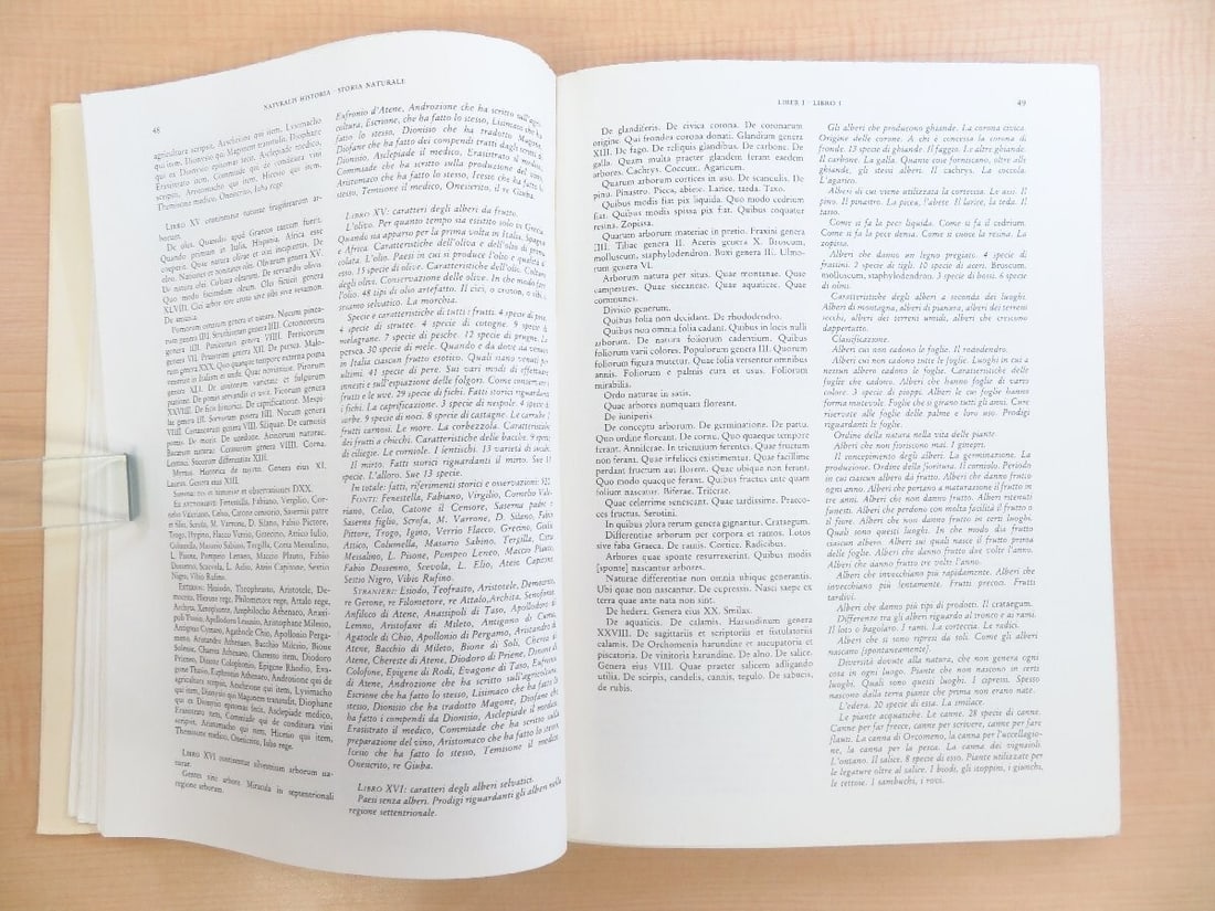 Plinio Storia Naturale 5-Volume Set, 1984-1987 Italy - Plinii Naturalis Historia - 6
