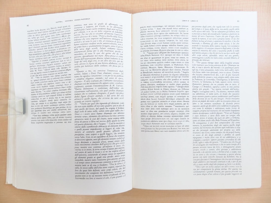 Plinio Storia Naturale 5-Volume Set, 1984-1987 Italy - Plinii Naturalis Historia - 8