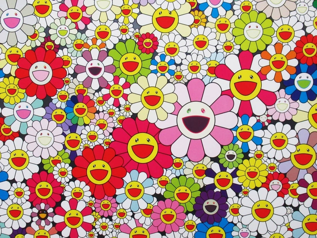 2010 - Takashi Murakami "Flower Garden in Heaven" Edition - autographed and framed - 3