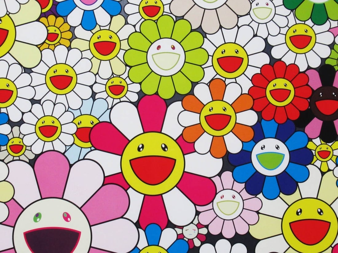 2010 - Takashi Murakami "Flower Garden in Heaven" Edition - autographed and framed - 4