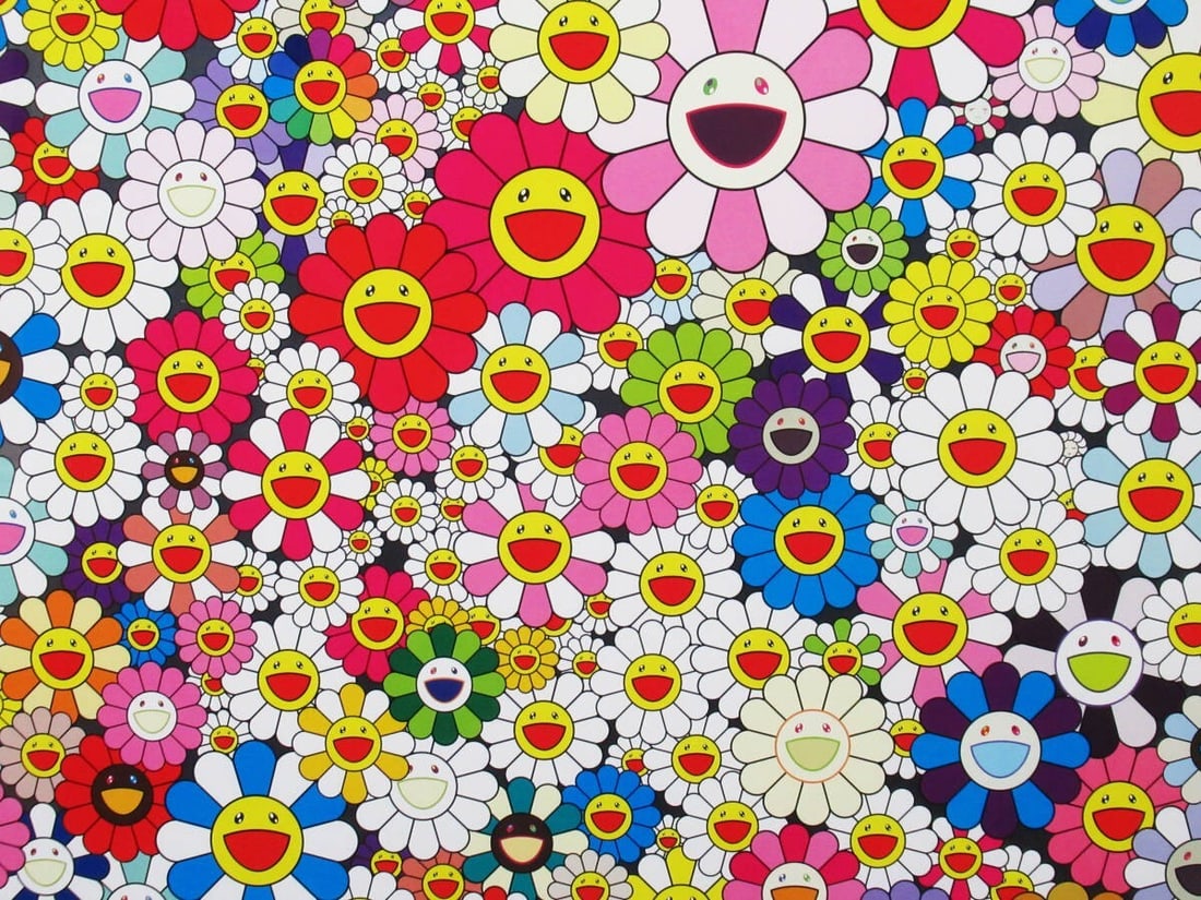 2010 - Takashi Murakami "Flower Garden in Heaven" Edition - autographed and framed - 6