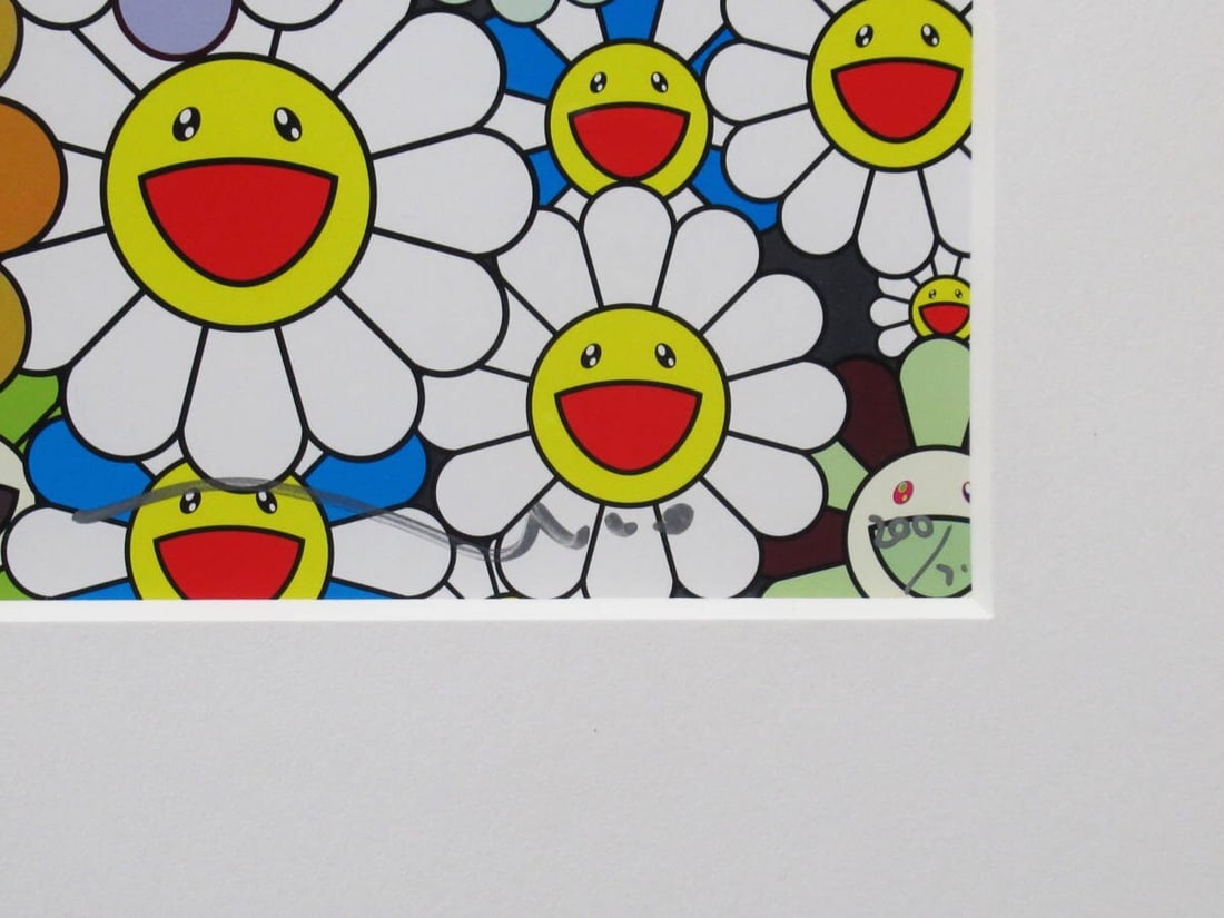 2010 - Takashi Murakami "Flower Garden in Heaven" Edition - autographed and framed - 7