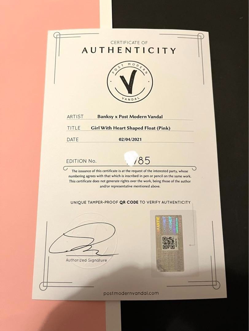 ED85 BANKSY poster balloon original "rescue ship" charity work - 4