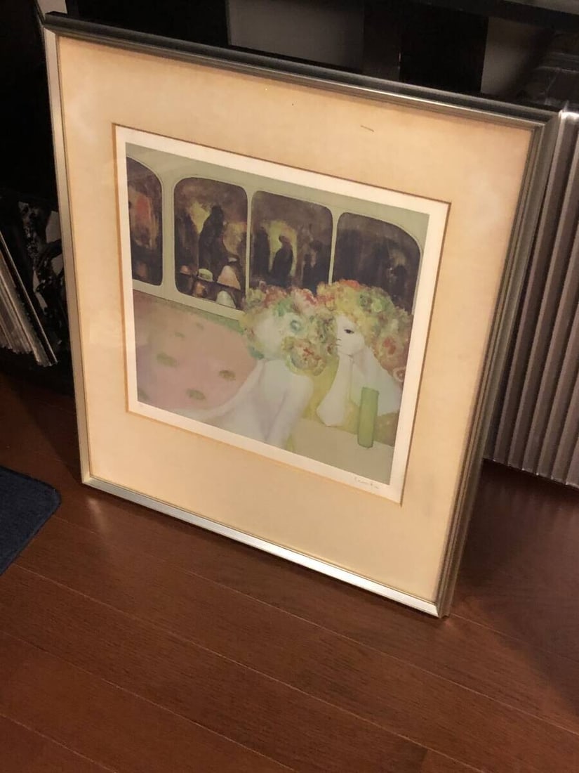 1976 Serigraph Signed and framed C/ L - Leonor Fini Untitled (Gossip) - 2
