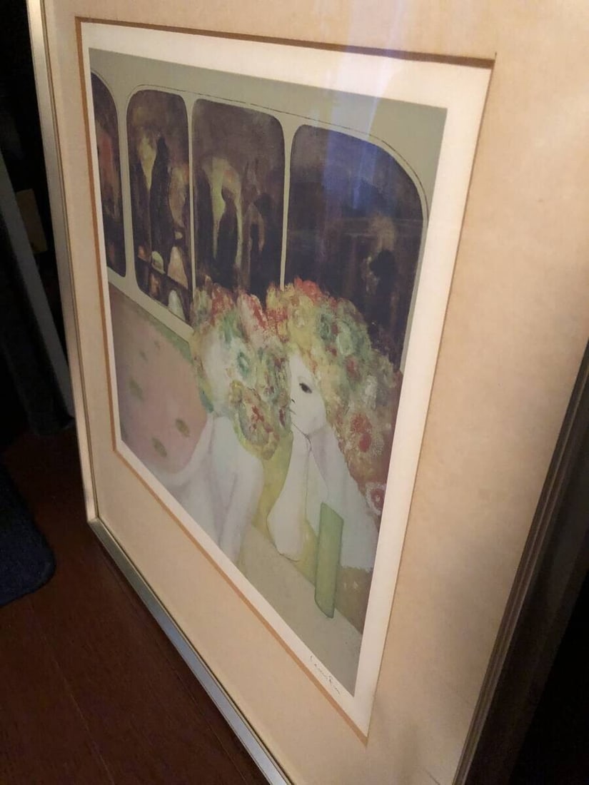 1976 Serigraph Signed and framed C/ L - Leonor Fini Untitled (Gossip) - 3