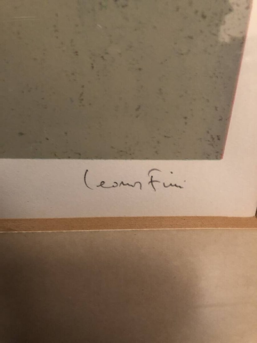 1976 Serigraph Signed and framed C/ L - Leonor Fini Untitled (Gossip) - 4