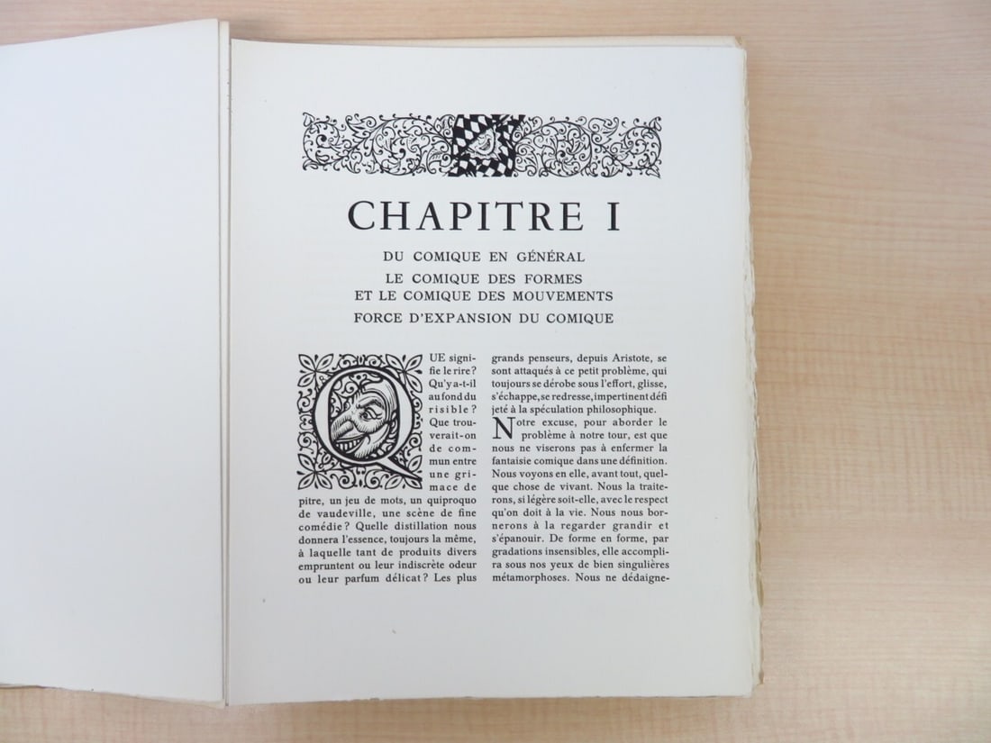 Limited Edition 200 - Henri Bergson LE RIRE: Louis Jou Woodblock Prints - 1947 - 7