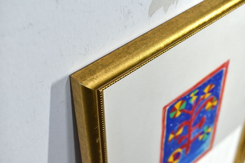 125 Nicola De Maria lithograph print edition autographed framed 105/ - 4