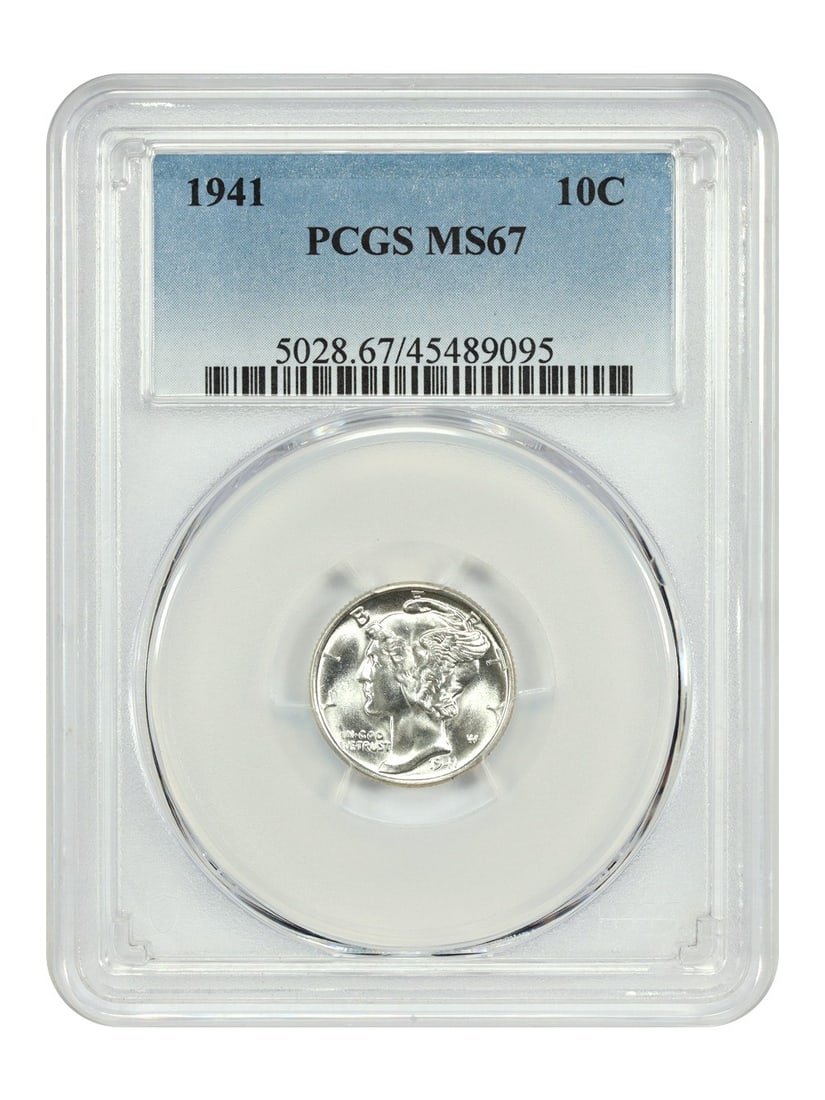 Mercury Dime - 1941 10C PCGS MS67 (1 of 4)