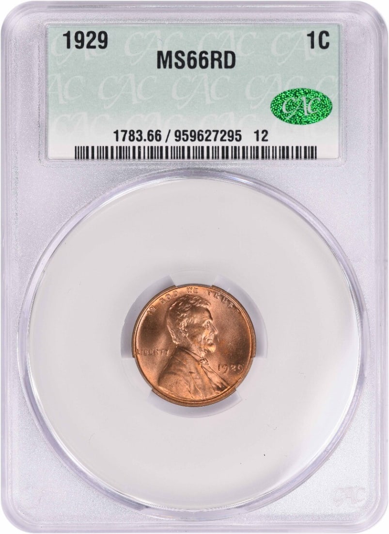 CACG 1929 Lincoln Cent MS66RD (1 of 1)