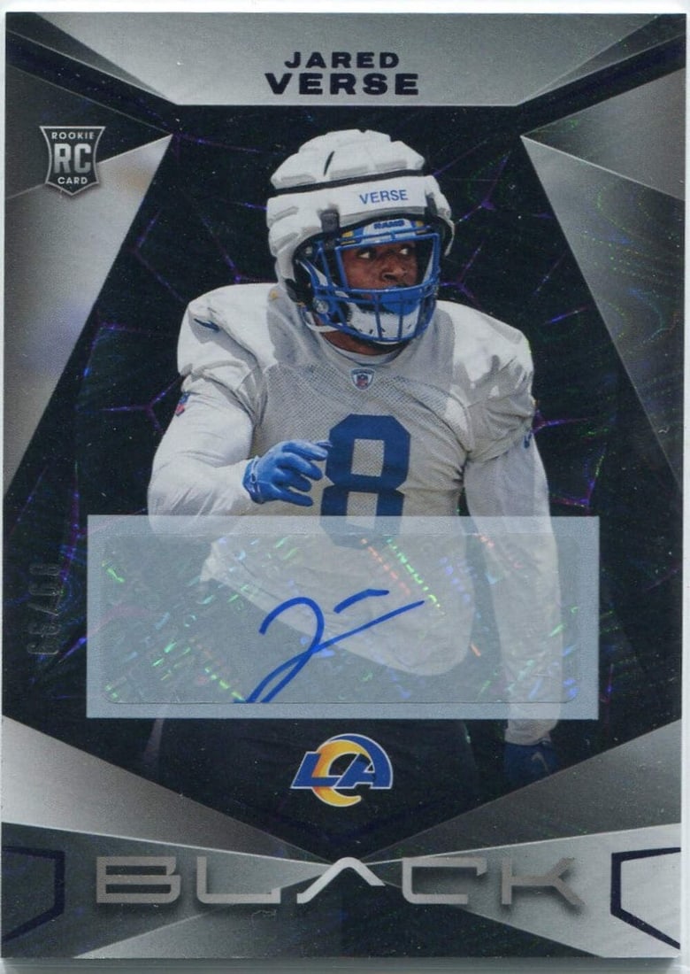 99 Jared Verse 2024 Panini Black Autographed RC #141 89/ (1 of 2)
