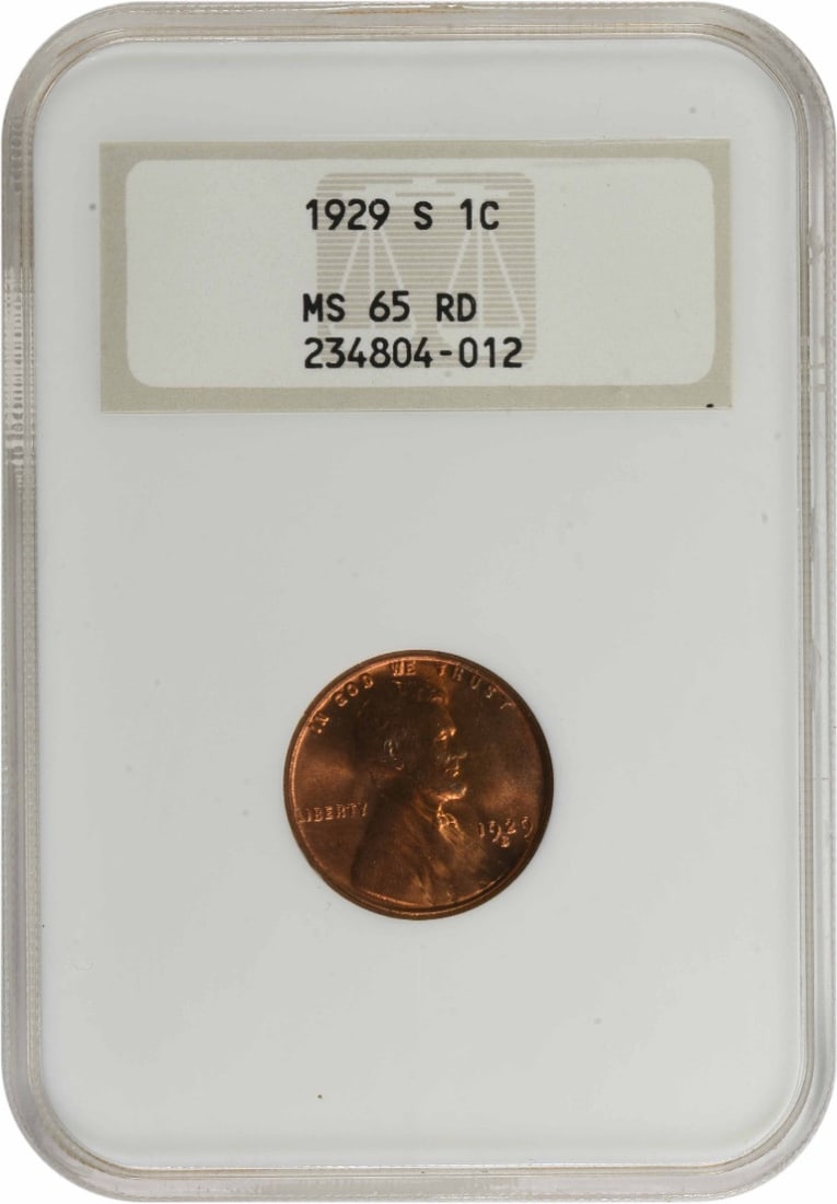 NGC 1929-S Lincoln Cent MS65RD: NGC 1929-S Lincoln Cent MS65RD This listing features NGC 1929-S Lincoln Cent MS65RD. Item specifics are provided below. Item Specifics: Country Of Origin: United States Certification: NGC Circulated/U