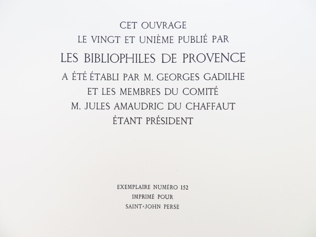 copie Antoni Clave 12 prints Saint John perse "LA GLOIRE DES ROIS" Limited to 30 - 10