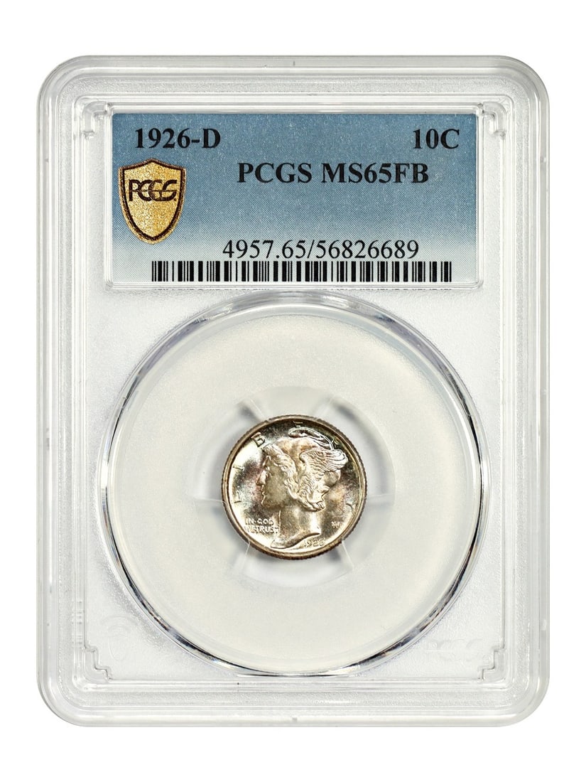 Mercury Dime - 1926-D 10C PCGS MS65FB (1 of 4)