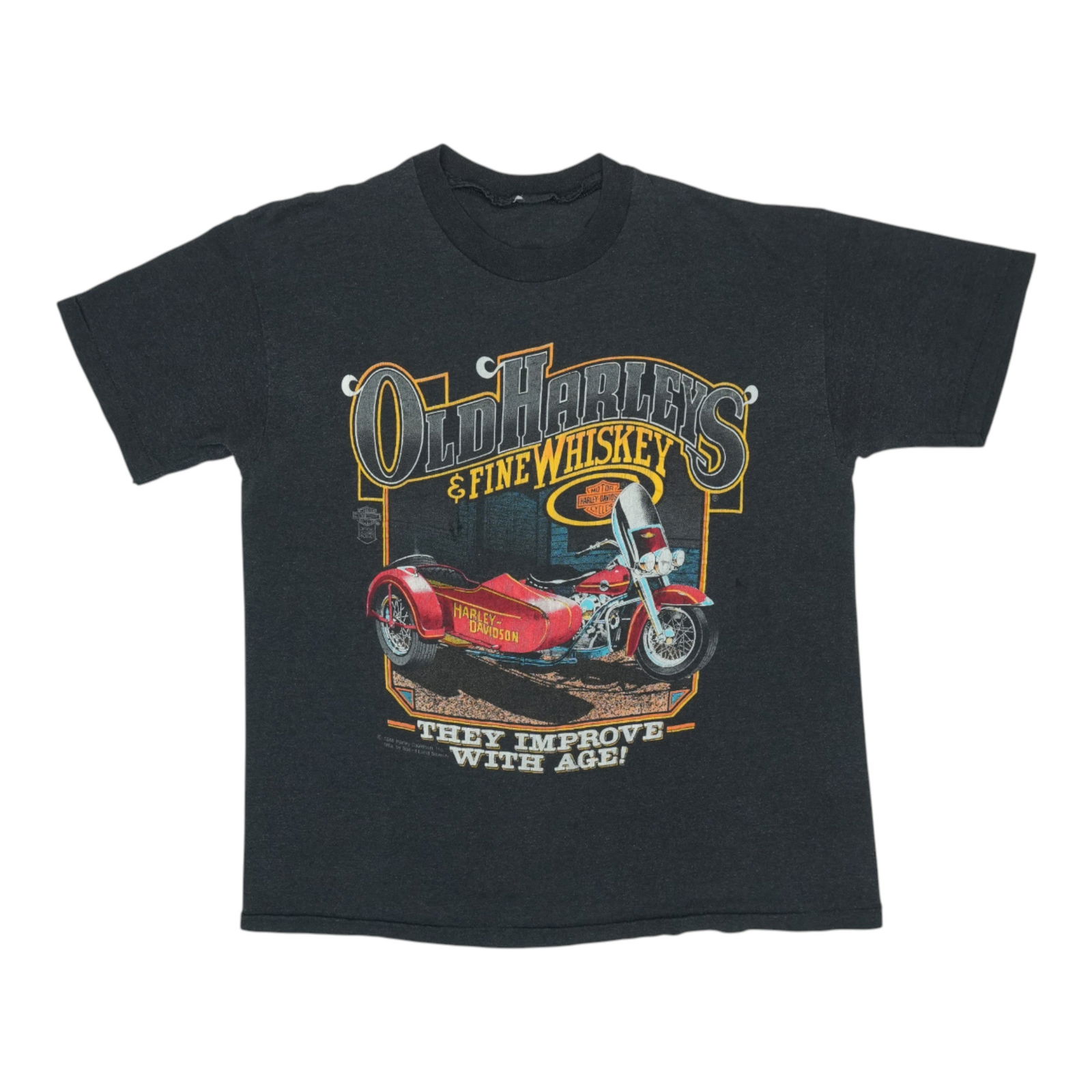 Shirt 1980s Harley Davidson Fine Whiskey (1 of 4)