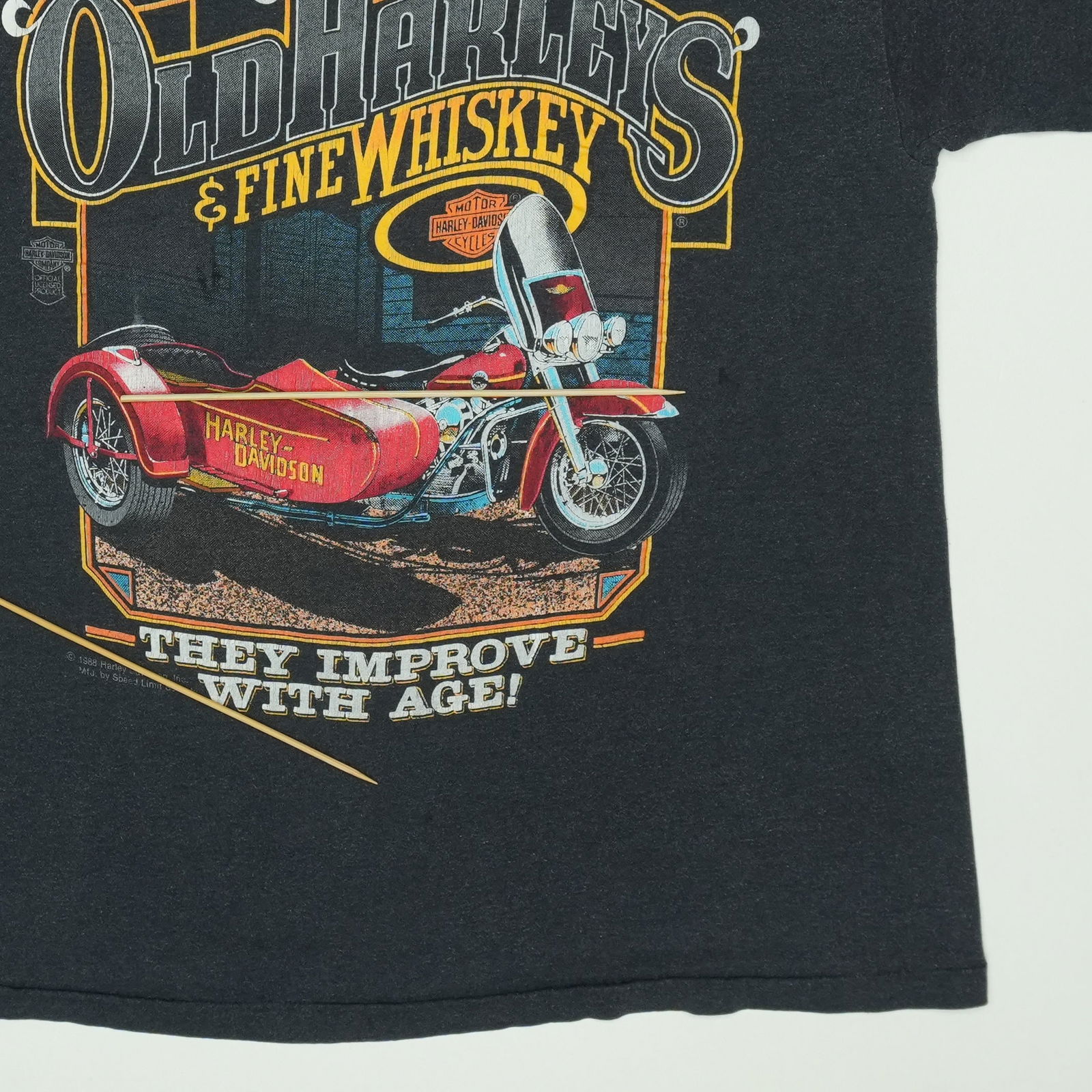 Shirt 1980s Harley Davidson Fine Whiskey - 4