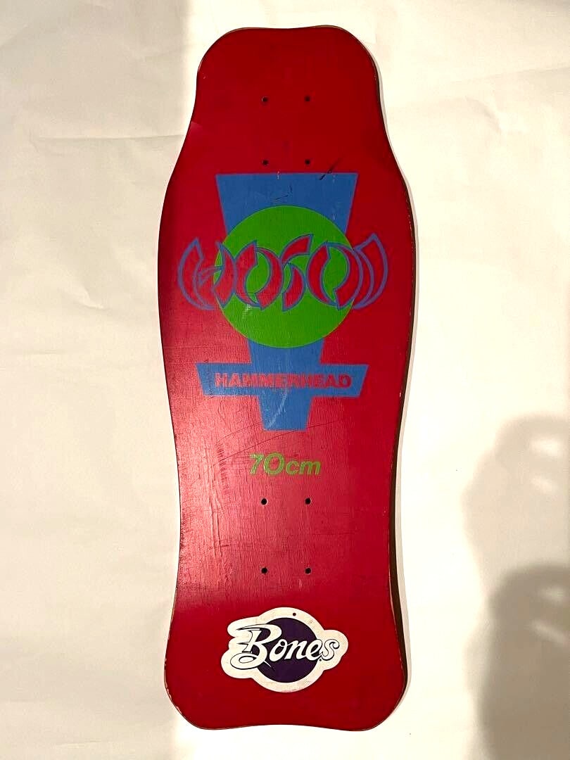 Stock 80s Vintage HOSOI Skateboard Deck Super Rare Dead (1 of 14)