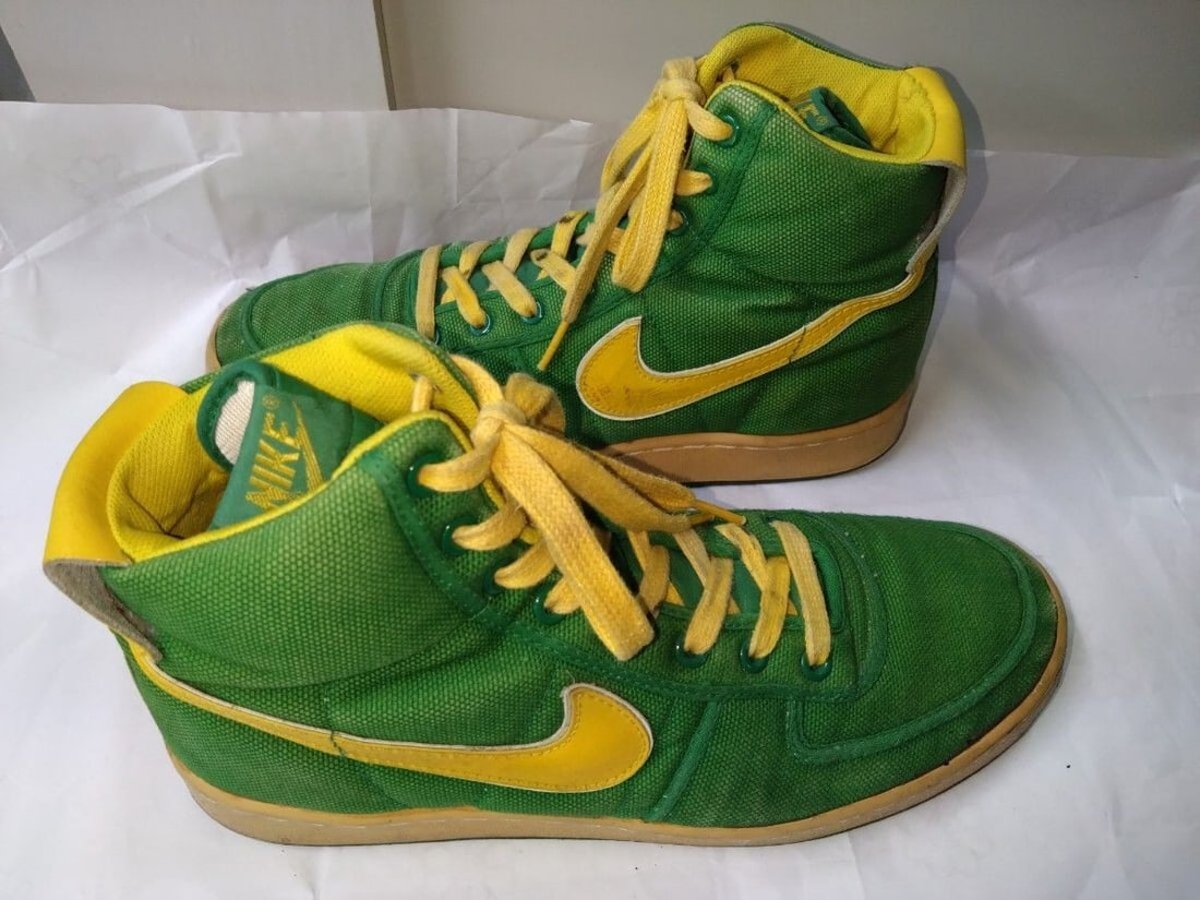 Sneakers Nike Vandal Oregon Color US10.5 Green x Yellow 80s Original Vintage - 12