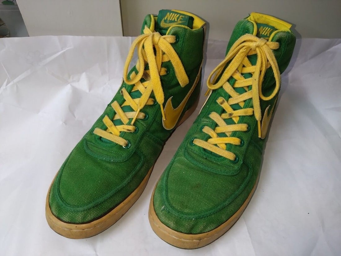 Sneakers Nike Vandal Oregon Color US10.5 Green x Yellow 80s Original Vintage (1 of 12)