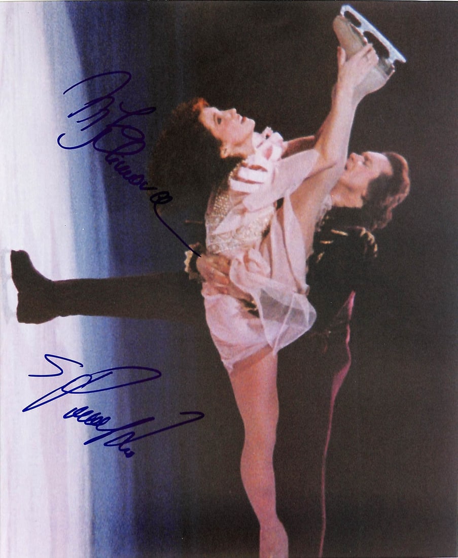 180456 Klimova and Ponomarenko 1992 Gold Medalists Signed 8x10 Photo (1 of 1)