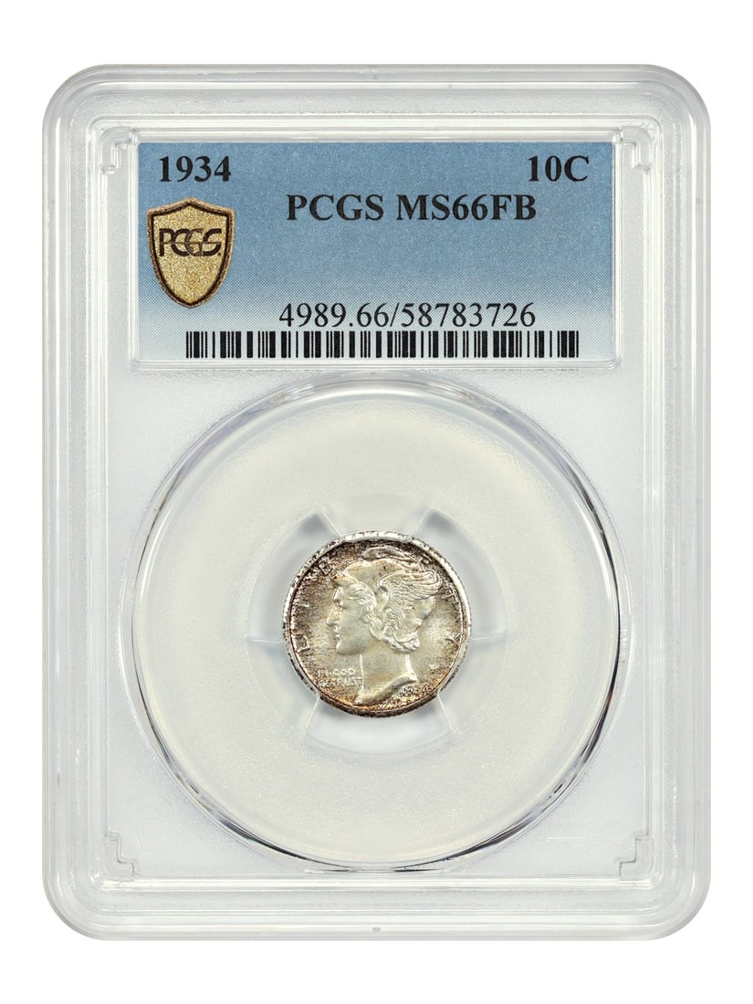 Mercury Dime - 1934 10C PCGS MS66FB (1 of 4)