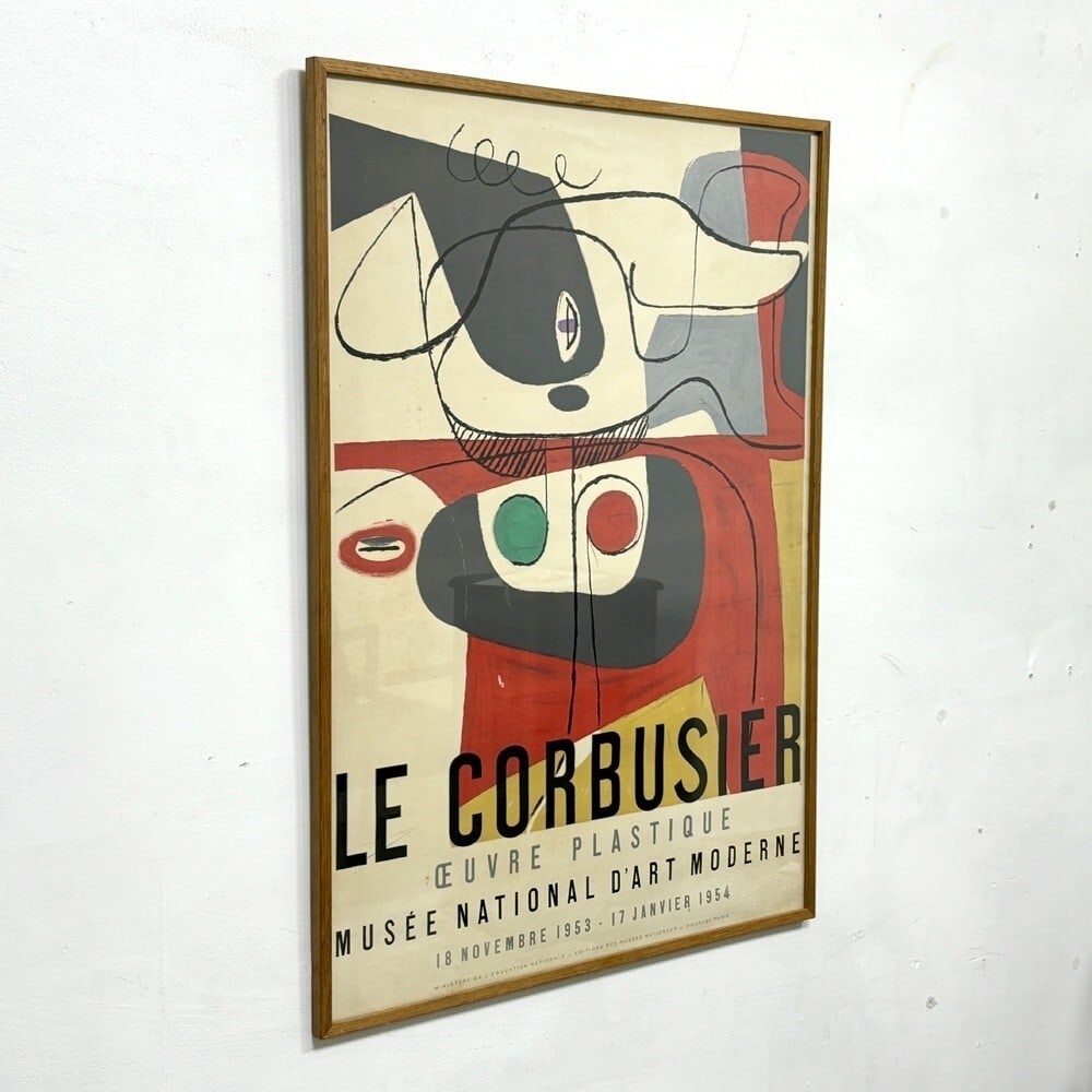 Print Le Corbusier 1954 Vintage Exhibition Poster Original Lithograph - 2