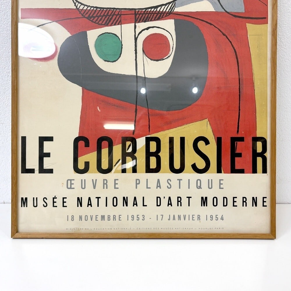 Print Le Corbusier 1954 Vintage Exhibition Poster Original Lithograph - 3
