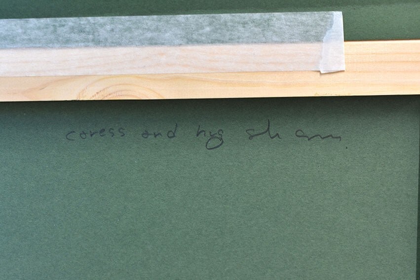 signed and framed - Soh Souen "coress and hug" pastel on paper - 3