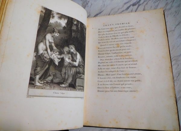 Complete 1797 Didot Oeuvres de P. J. Bernard with 4 Prudhon Engravings Rare - 4