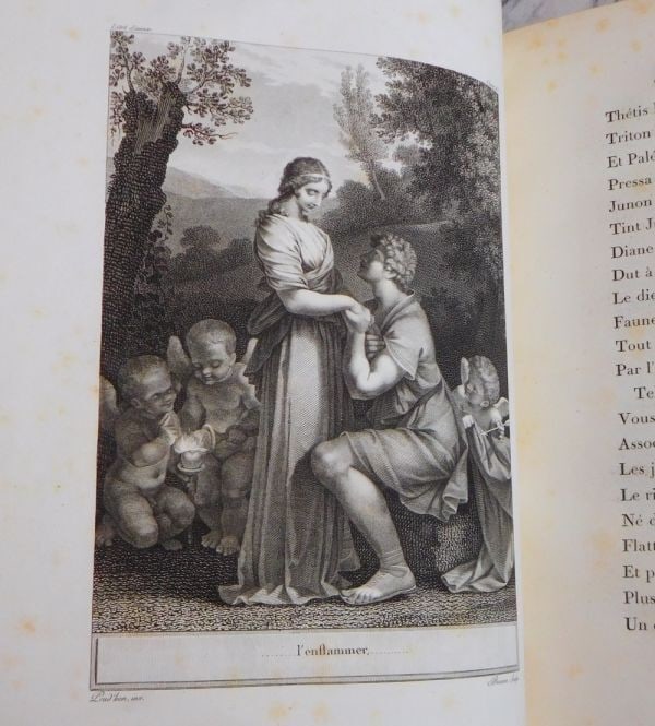 Complete 1797 Didot Oeuvres de P. J. Bernard with 4 Prudhon Engravings Rare - 8