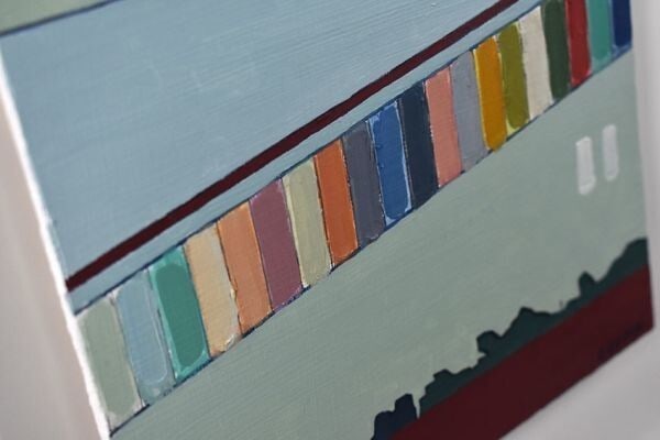 Dreams Fred Coppin 2020 Original Painting Oil on panel Signed Framed Stairway of - 4