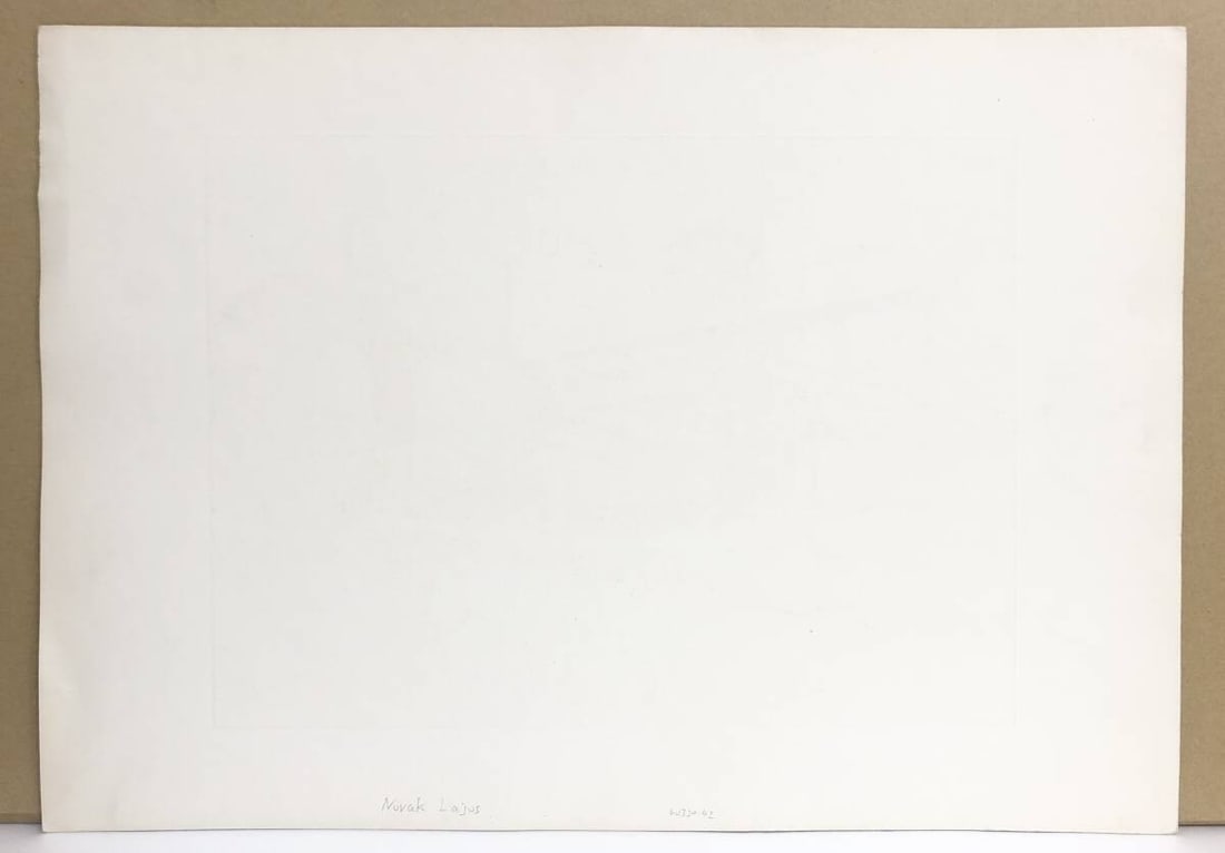 Landscape Lajos Novak Budapesti Vegimvek Original Etching Hungary Industrial - 10