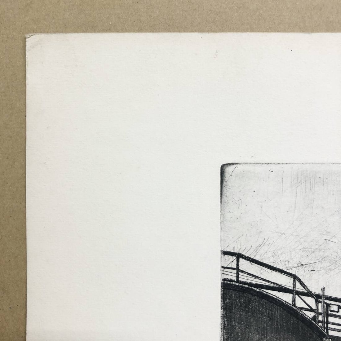 Landscape Lajos Novak Budapesti Vegimvek Original Etching Hungary Industrial - 8