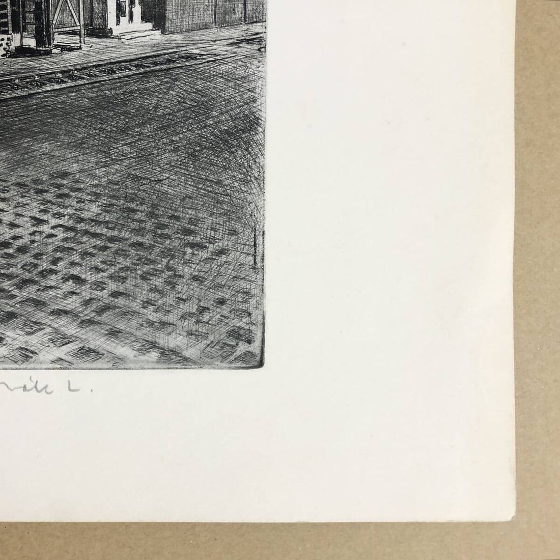 Landscape Lajos Novak Budapesti Vegimvek Original Etching Hungary Industrial - 9