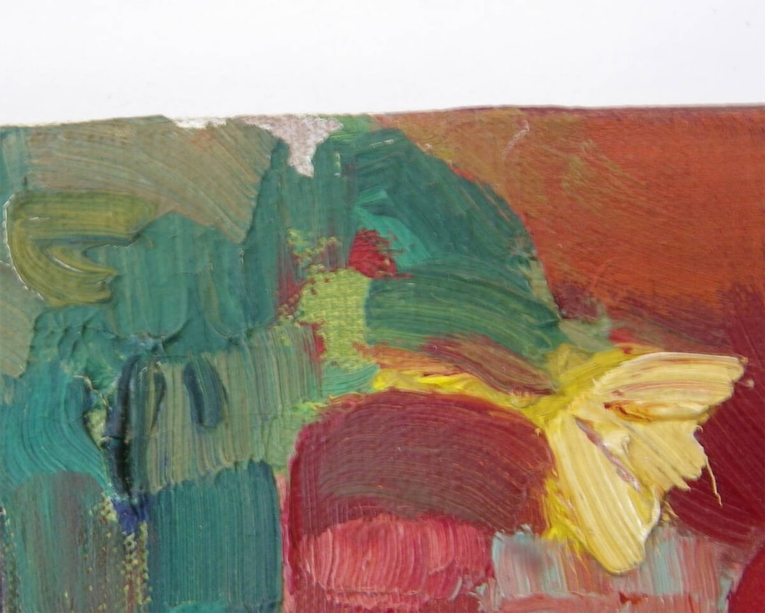 Art Paul Collomb Oil Painting Still Life P6 Original Canvas French Modern - 4