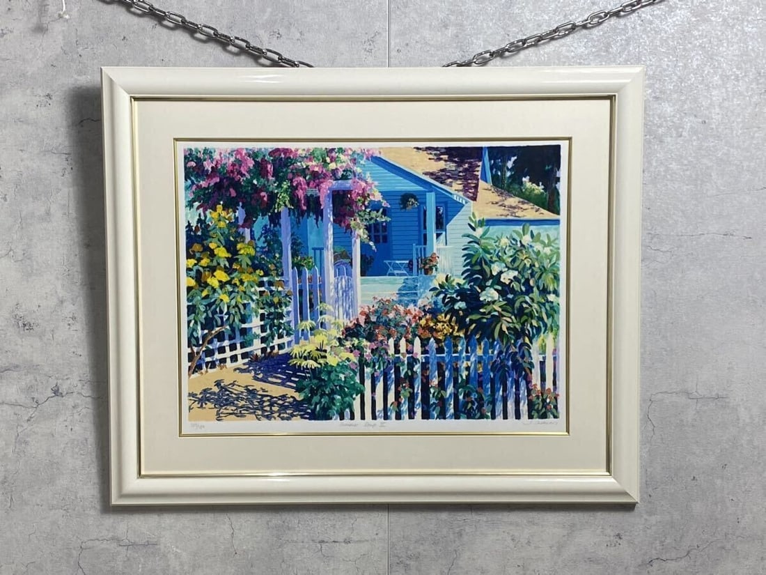 Days" Julian Askins Original Lithograph Art Print Signed Framed "Summer - 2