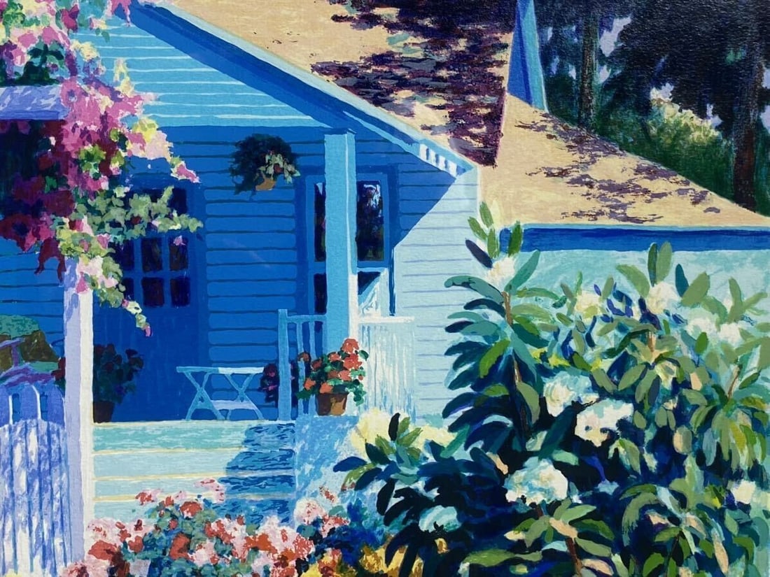 Days" Julian Askins Original Lithograph Art Print Signed Framed "Summer - 5