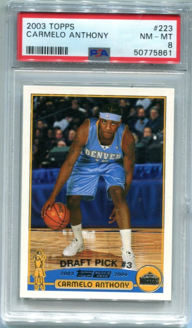 Card Carmelo Anthony Topps#223 Rookie (PSA NM-MT 8) (1 of 2)