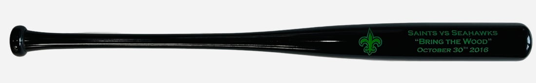 Issue New Orleans Saints vs Seattle Seahawks Bring The Wood Bat Oct 30 2016 Team (1 of 2)