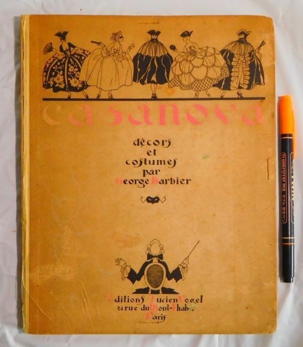 Art 1921 George Barbier Casanova Panorama Dramatique Complete 24 Pochoir Plates (1 of 10)