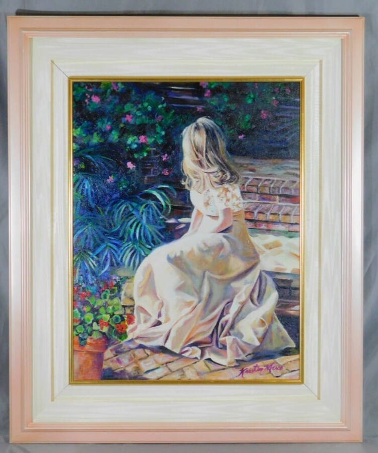 COA Kristen Marco Signed Original Oil Painting 'After the Party' P20 Framed (1 of 8)