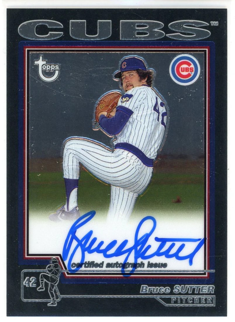 #TA-BS Bruce Sutter Autographed 2004 Topps Card (1 of 2)
