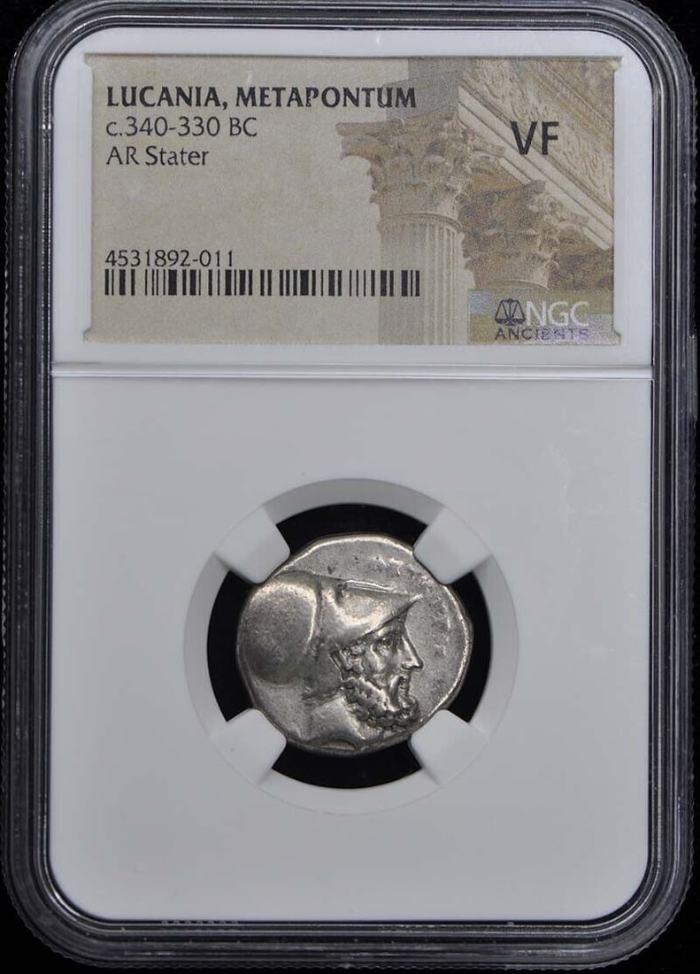 METAPONTUM AR Stater NGC VF20 - c.340-330 BC LUCANIA (1 of 1)