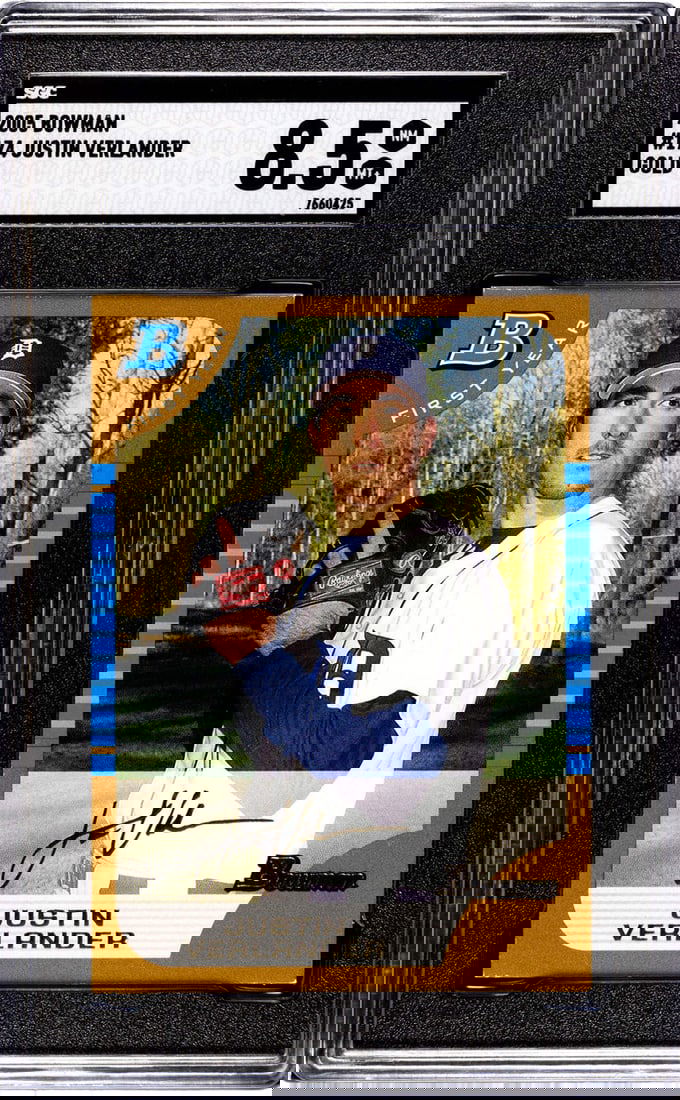 SGC Justin Verlander 2005 Bowman #174 Gold 8.5 (1 of 2)