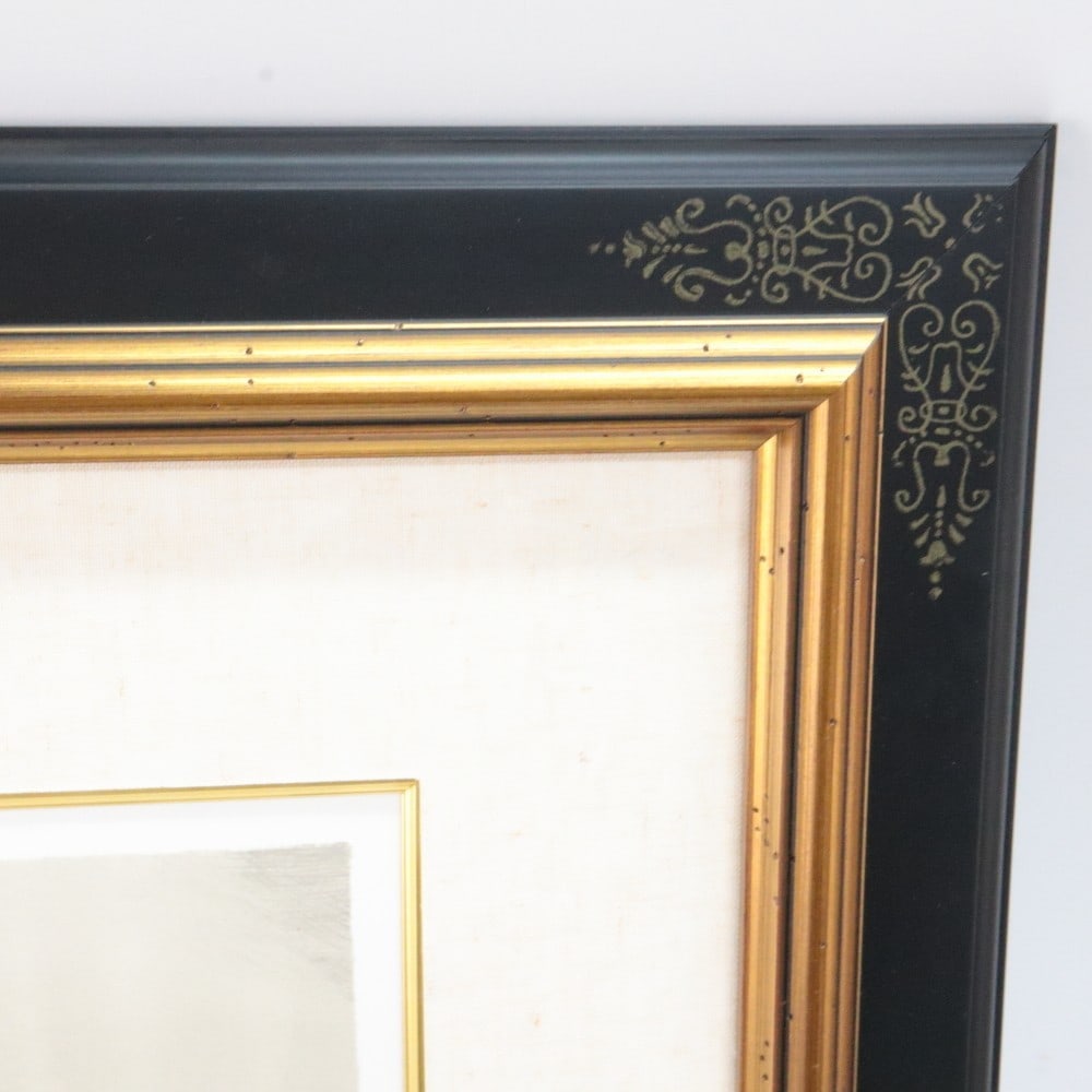 Framed Tsuguharu Foujita Mother & Child Cat Original Lithograph 89/ 300 COA - 8