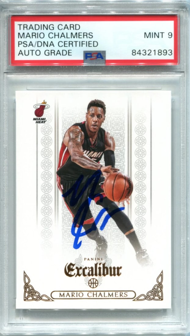 (PSA) Mario Chalmers Autographed 2014-15 Panini Excalibur Card (1 of 1)