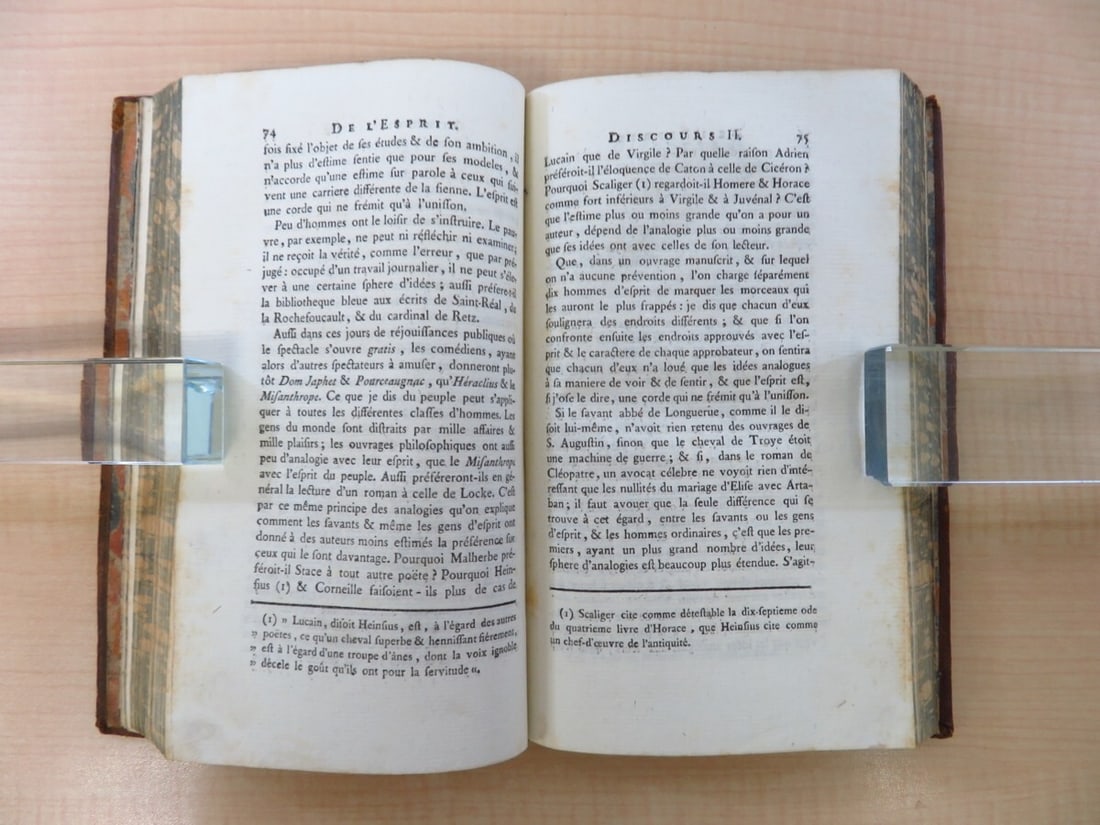 1781 - Oeuvres compltes de M. Helvetius - 1st Edition - Complete Set of 5 Volumes - 5