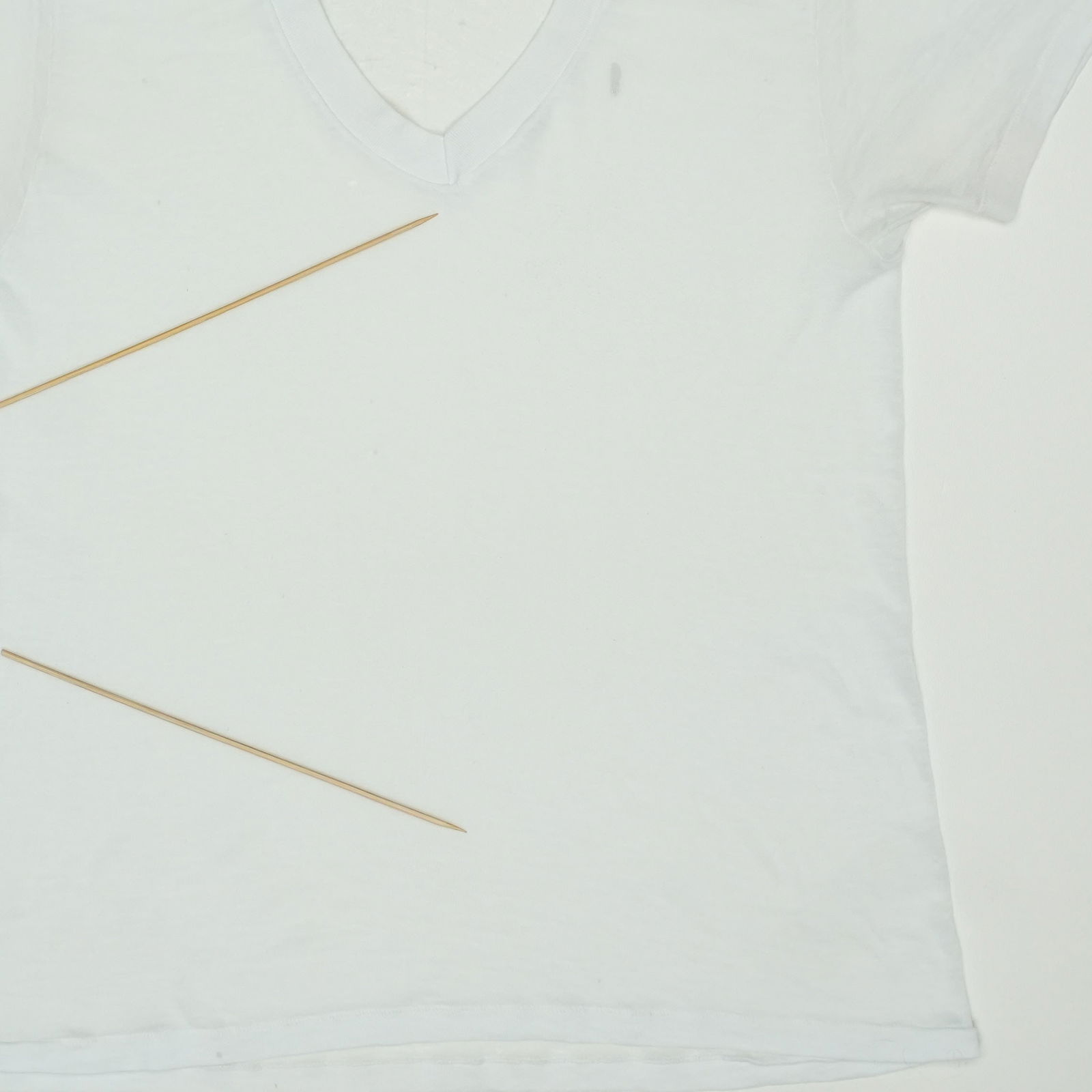 Shirt 1980s Blank V Neck - 3